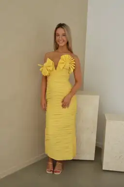 Rachel Gilbert Jensen Dress Yellow Size 2/Au 10  for rent on The Volte - image 2