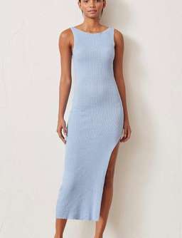 Bec & Bridge Riviera Knit Midi Dress - Sky Blue (Original) - Size 8 for rent on The Volte - image 2