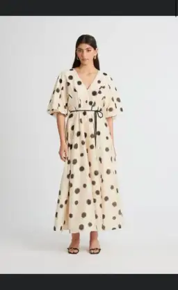 Sheike Audrey spot mesh maxi dress size 18 for rent on The Volte - image 3