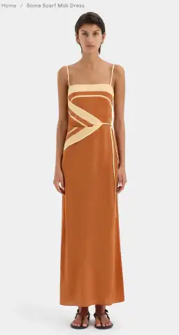 Sir the Label Soma Scarf Midi Dress for rent on The Volte - image 1