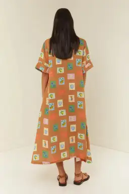 Palm Noosa Souvenir Shirt Dress Multi Size 14 for rent on The Volte - image 3