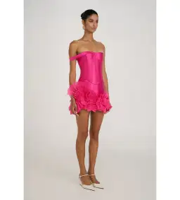 Eliya the Label Jenaya Top Size S and Kerrie Skirt Size XS Set Magenta for rent on The Volte - image 2