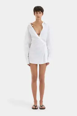 Sir The Label Zaria Shirt Dress Ivory Size 8  for rent on The Volte - image 2