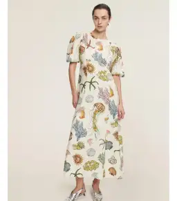 Alemais Sea Midi Dress Print Size AU 12 for rent on The Volte - image 1