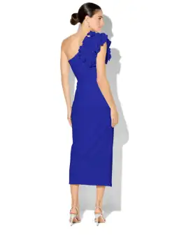 Montique Melody Sapphire One Shoulder Dress Sapphire Blue Size AU 8  for rent on The Volte - image 4