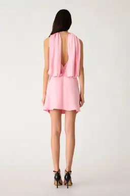 Misha Analia Mini Dress in Fondand Pink Size 6/XS for rent on The Volte - image 3