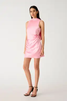 Misha Analia Mini Dress in Fondand Pink Size 6/XS for rent on The Volte - image 2
