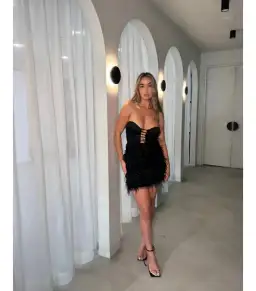 Alamour The Label Cameron Dress Black Size M / AU 10 for rent on The Volte - image 2