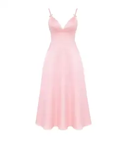 House of CB Tiffany Satin A-Line Midi Dress Parisian Pink Size S / AU 8 for rent on The Volte - image 6
