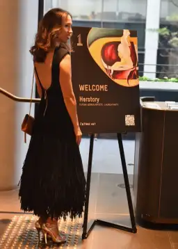 Aje Rushes Rafia Knit Midi Dress Black Size 4  for rent on The Volte - image 6