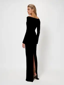 Effie Kats 'Vale' Off The Shoulder Gown Black Size 12 for rent on The Volte - image 2