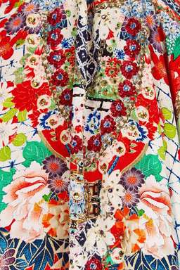 Camilla Geisha Girl Round Neck Kaftan One Size Fits All