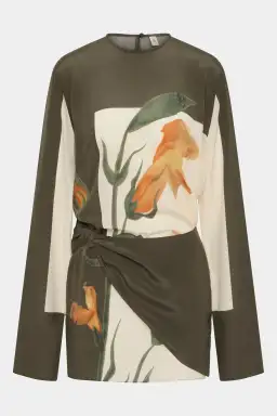 SIR Constance Twist Mini Dress Green Size 12 for rent on The Volte - image 4