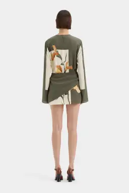 SIR Constance Twist Mini Dress Green Size 12 for rent on The Volte - image 3