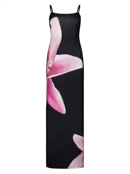 With Harper Lu Slip Maxi Dress Black Lily Floral Size S/AU 8 for rent on The Volte - image 4