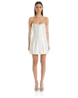Eliya The Label Kayla Mini Dress White Size 6 for rent on The Volte - image 1