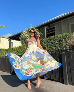 ALÉMAIS  Nadia Sundress Multi Size AU 12 for rent on The Volte - image 1