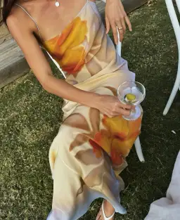 Sir The Label Serene Slip Dress Yellow Floral Size 8 for rent on The Volte - image 1