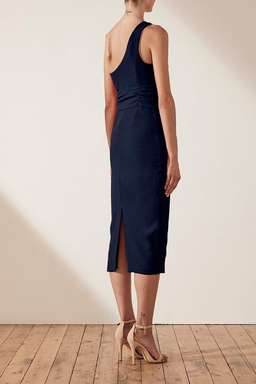 Shona Joy Bryant One Shoulder Navy Blue 8 for rent on The Volte - image 2