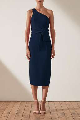 Shona Joy Bryant One Shoulder Navy Blue 8 for rent on The Volte - image 1