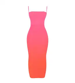 House Of Cb Calista Ombre Maxi Dress Pink  Size S / Size Au 8