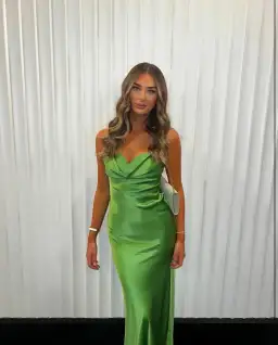 Rachel Gilbert Skye Gown Green Size 16 for rent on The Volte - image 1