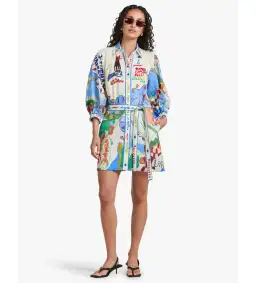 Alemais Nadia Mini Shirtdress Size 12 for rent on The Volte - image 1