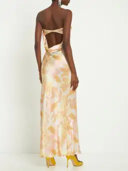 Bec + Bridge Indi Strapless Maxi Dress in Floral Haze Size AU 12  for rent on The Volte - image 4