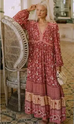 Spell The Gypsy Portobello Road Maxi Dress Red Size 14 for rent on The Volte - image 1