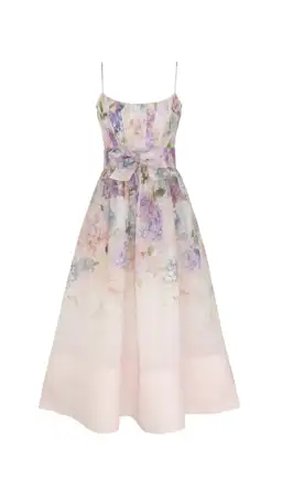 Zimmermann Dawning Corset Midi Dress Multi Hydrangea Size 1/AU 10 for rent on The Volte - image 4