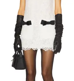 Helsa The Lace Mini Dress White Size S / AU 8  for rent on The Volte - image 5
