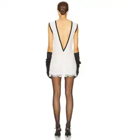 Helsa The Lace Mini Dress White Size S / AU 8  for rent on The Volte - image 6