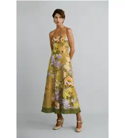 Lovaan Studios Phillipa Midi Dress Meadow Floral Size AU 10 