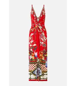 Camilla Strappy Dress With Twist Front Lisboa Luxe Size AU 8 for rent on The Volte - image 3