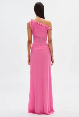 Misha Sisal Maxi Dress Pink Size 10 for rent on The Volte - image 3