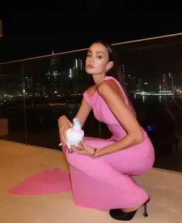 Misha Sisal Maxi Dress Pink Size 10 for rent on The Volte - image 7