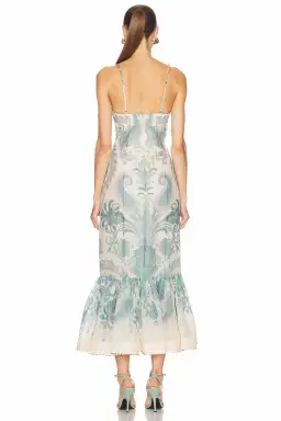 Zimmermann The Illuminate Gown in Turquoise Paisley Size 1 /Au 10 for rent on The Volte - image 2