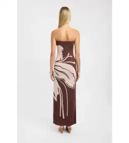 Kookai Aloha Strapless Maxi Dress in Macadamia Size AU 8 for rent on The Volte - image 2