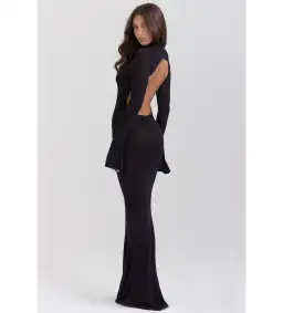 House of CB  Sancha Knit Maxi Dress in Black Size AU 8 for rent on The Volte - image 2