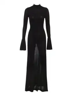 House of CB  Sancha Knit Maxi Dress in Black Size AU 8 for rent on The Volte - image 4