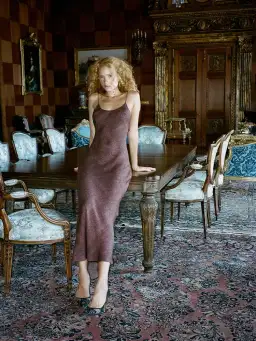 Realisation Par The Penelope Midi Dress Chocolate Brown Python Print Size 10