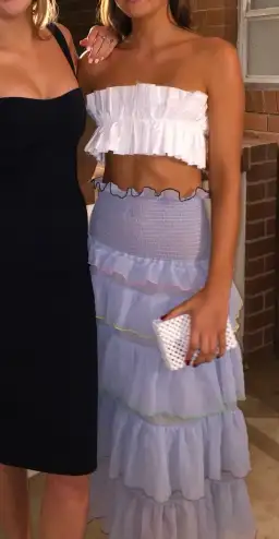 Sandy Liang Choux Choux Skirt Blue Size 8 for rent on The Volte - image 2