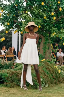 Aje Cantina Bow Back Mini White Size AU 8 for rent on The Volte - image 4