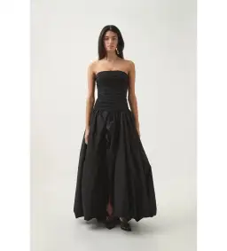 Aje Violette Bubble Hem Maxi Dress in Black Size AU 8 for rent on The Volte - image 1