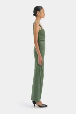 SIR  Florent Balconette Gown in Forest Green Size 2 size 10 AU for rent on The Volte - image 2