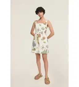 Alemais Sea Mini Dress Print Size 10