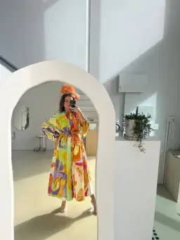 Alemais Luca Shirtdress Size 10  for rent on The Volte - image 1