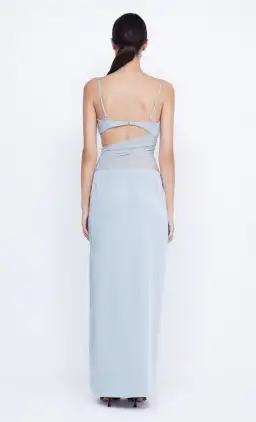 Bec & Bridge Mari Lou Asym Maxi Dress Dove Blue Size 8 for rent on The Volte - image 3