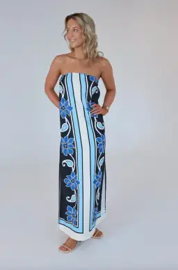 By Johnny - Azure Granada Strapless Dress Size AU 8 for rent on The Volte - image 2