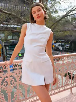 Anna Quan Hanna Dress White Size AU 8